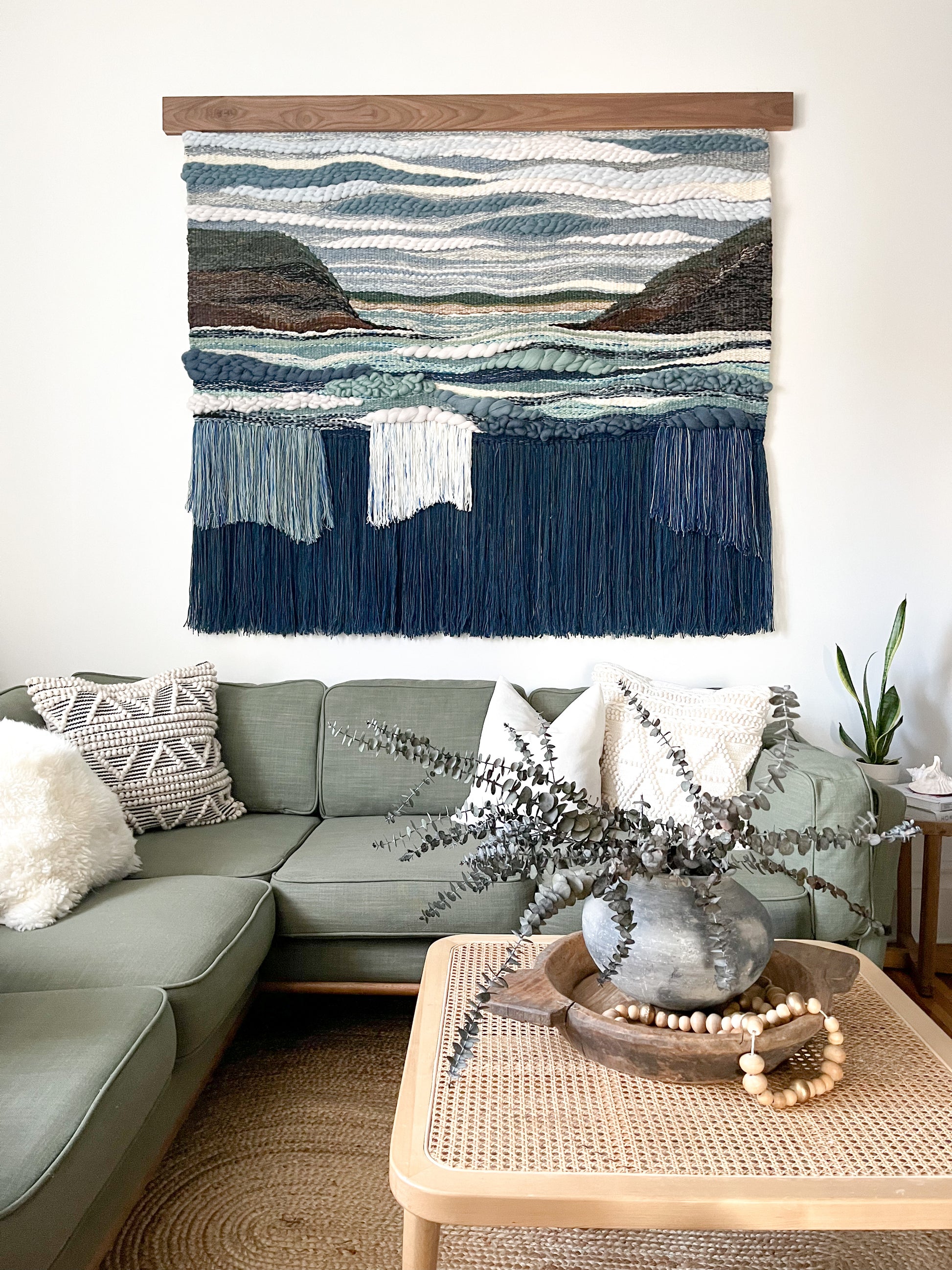 The Call To Shore - Extra Large Handwoven Tapestry – House of Woolly Thyme